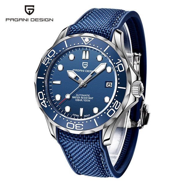 PAGANI DESIGN Top brand 2023 Men automatic watch Fashion 007 men mechanical watches Curved sapphire mirror Waterproof clock NH35